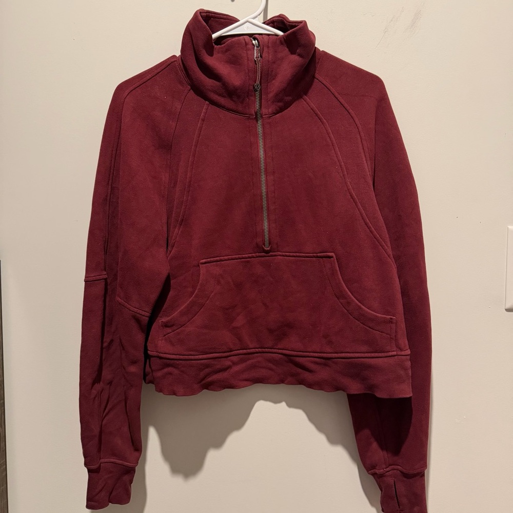Lulelemon Scuba Hoodie. Burgundy. Size XS/S. EUC.